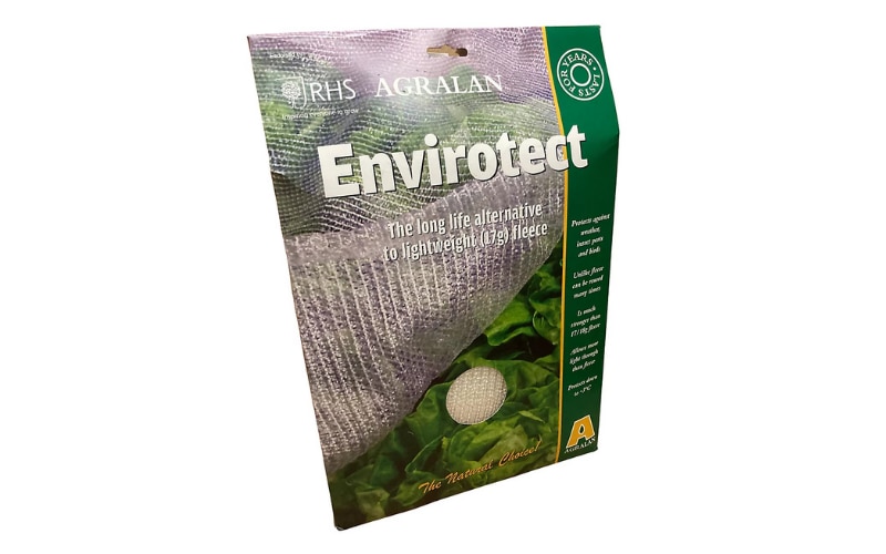 Horticultural fleece packaging on a white background