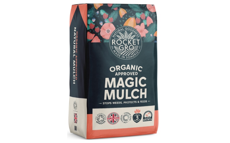 RocketGro Organic Peat-Free Mulch Bag on white background