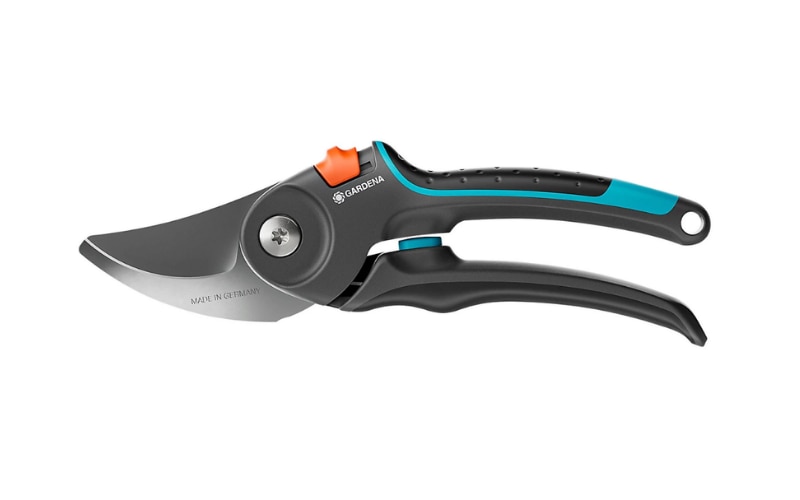 Gardena Black Steel Secateurs on white background