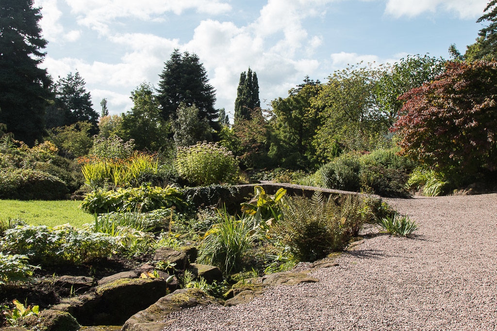 The grounds of Ness Botanic Gardens