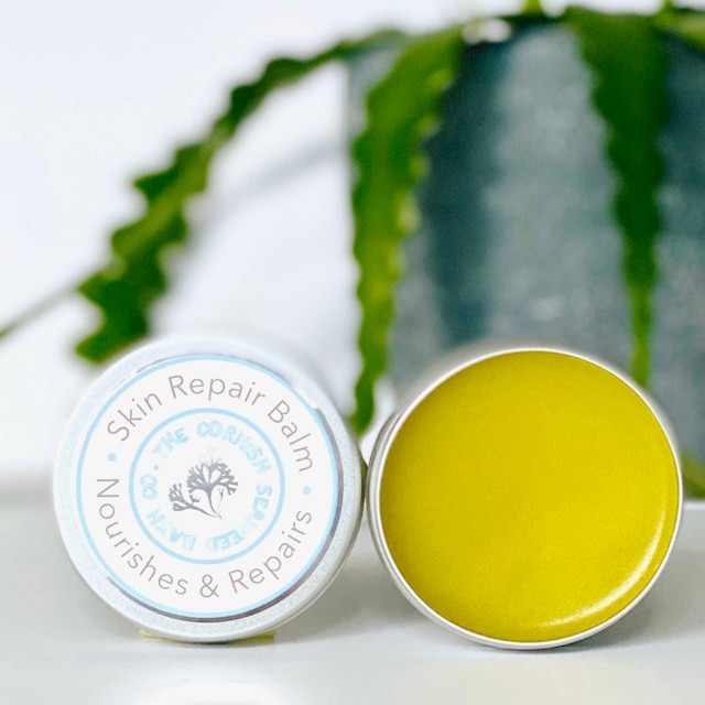 The Cornish Seaweed Bath Company Wild Seaweed Skin Repair Balm pictured open
