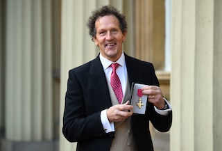 Monty Don with his OBE 