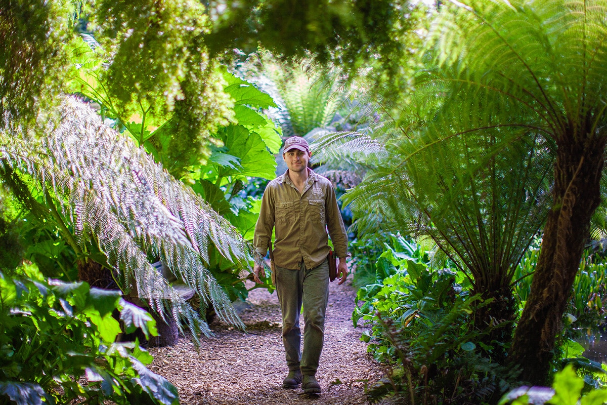 Heligan's head gardener, Henry Welch.