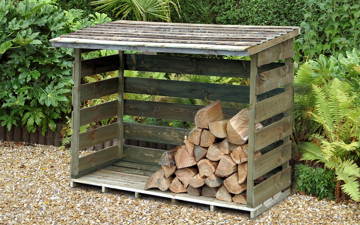 Forest Garden log store