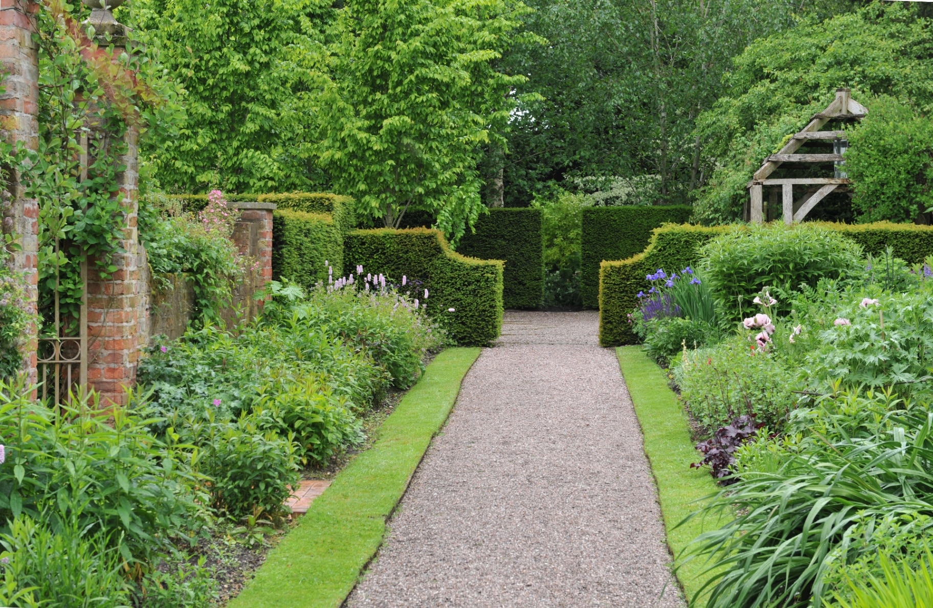 The garden at Wollerton Old Hall 
