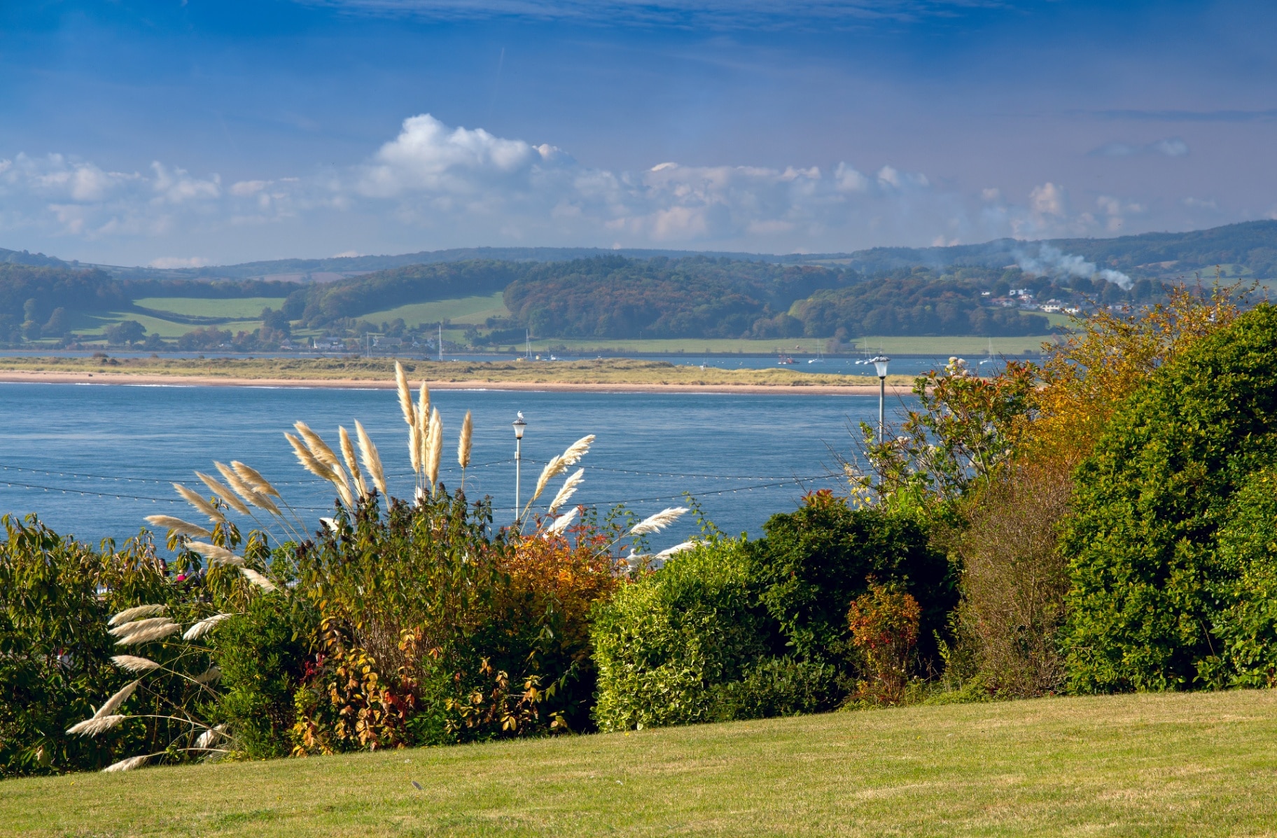 View of the estuary Exe River. 