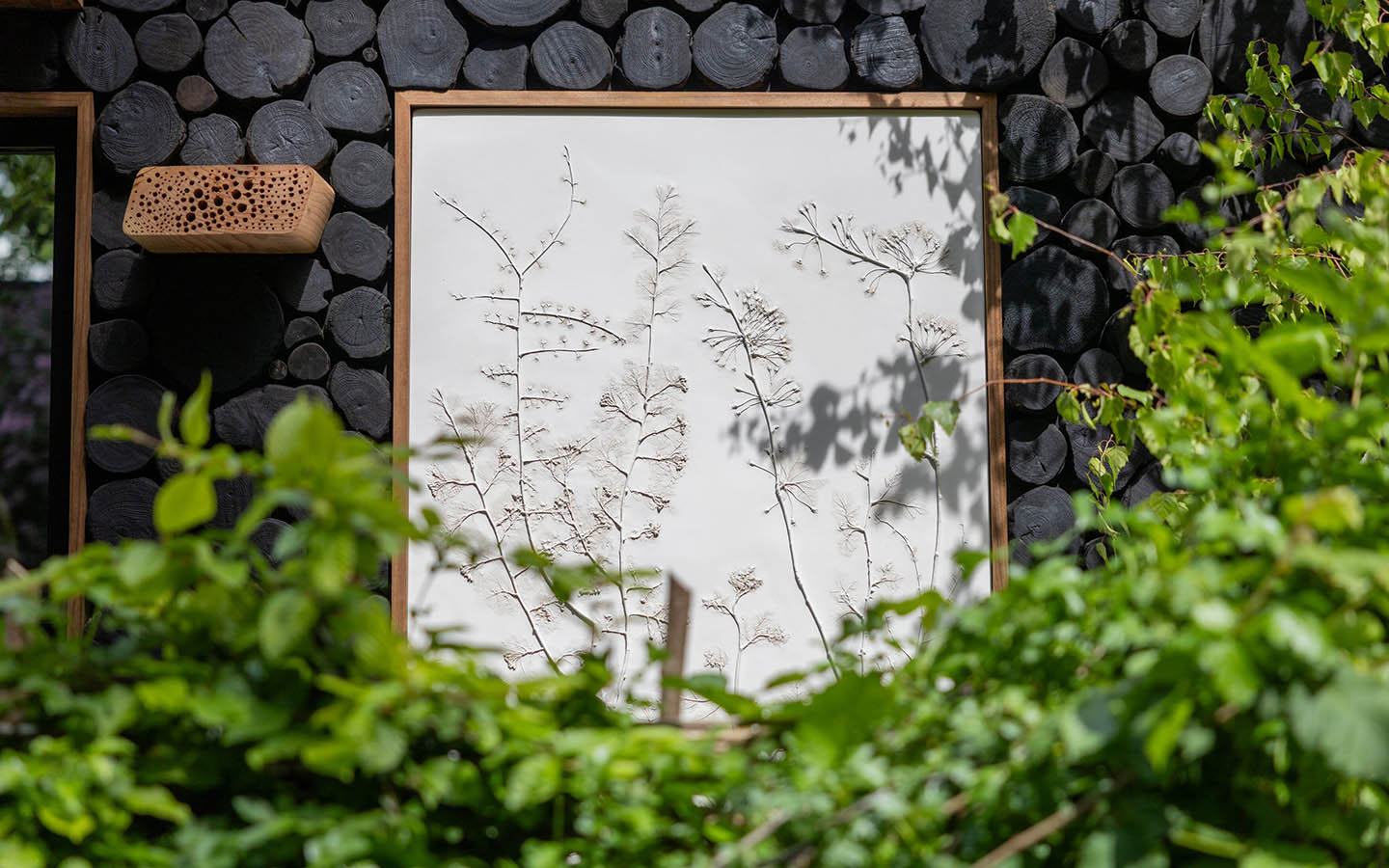 Bas relief art on a wall 