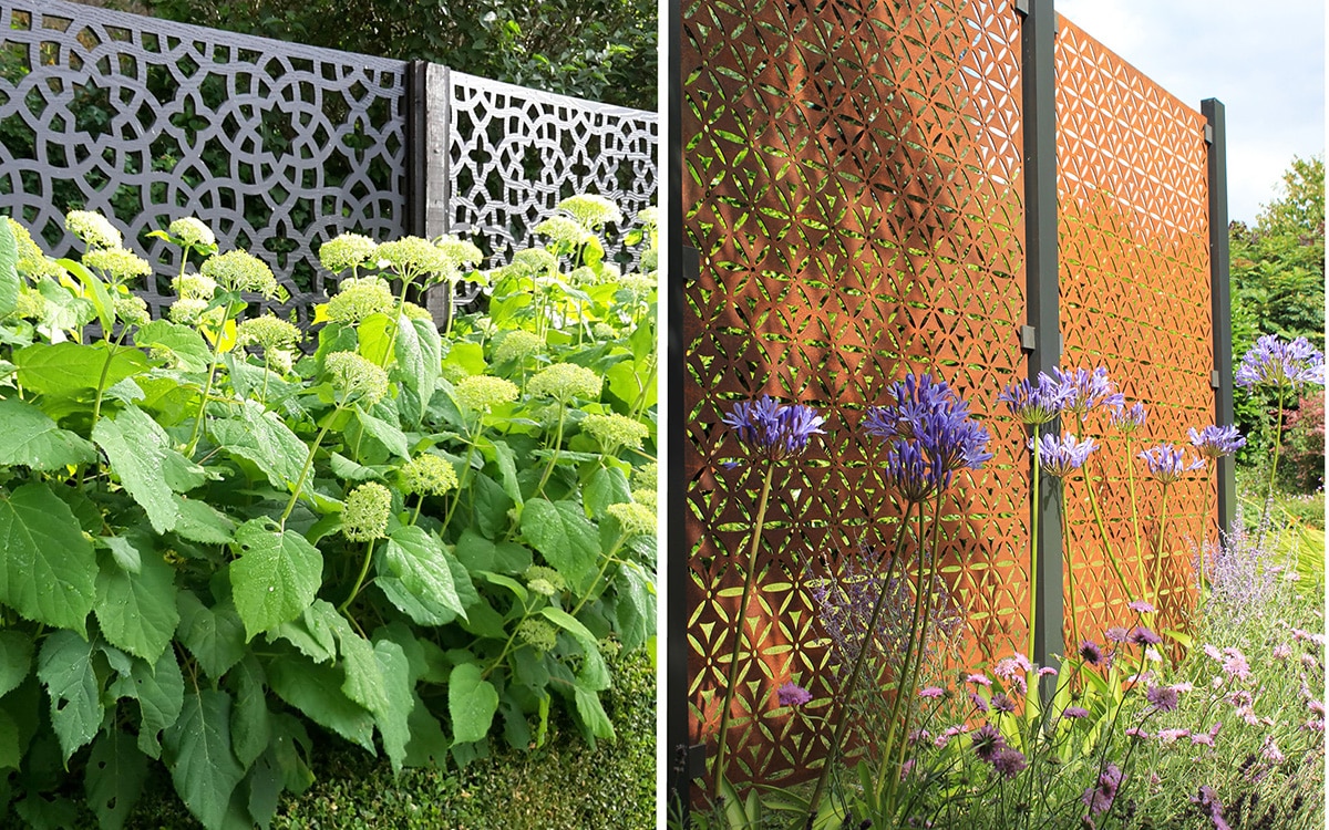 Contemporary screens from Screen With Envy (left) and Stark & Greensmith (right).