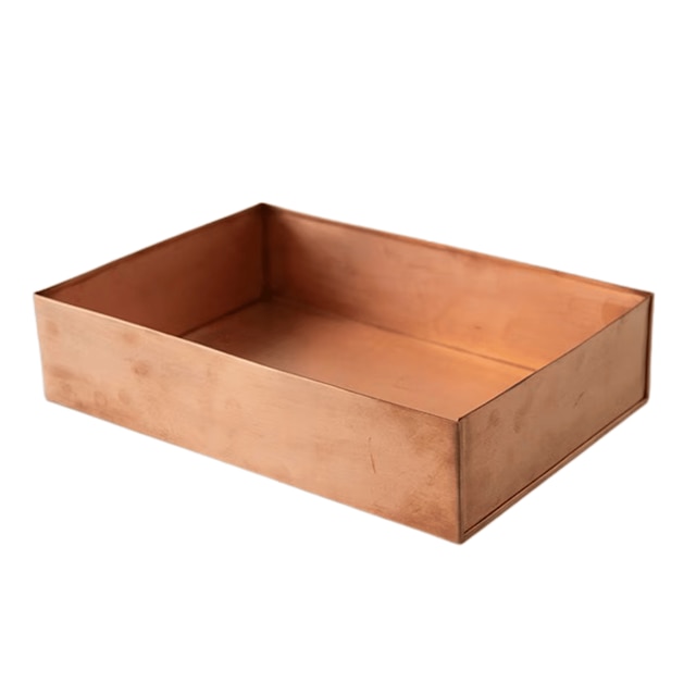 Brushed copper seed tray 
