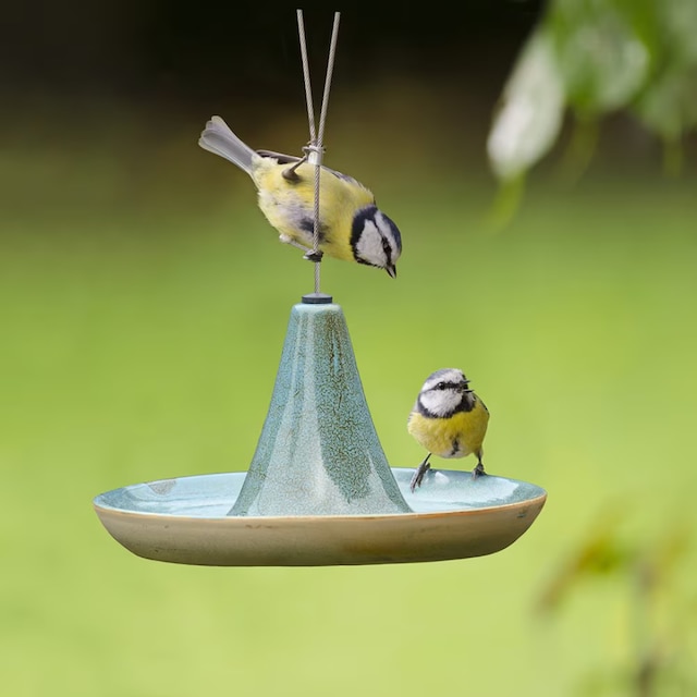 Ceramic hanging feed or water dish