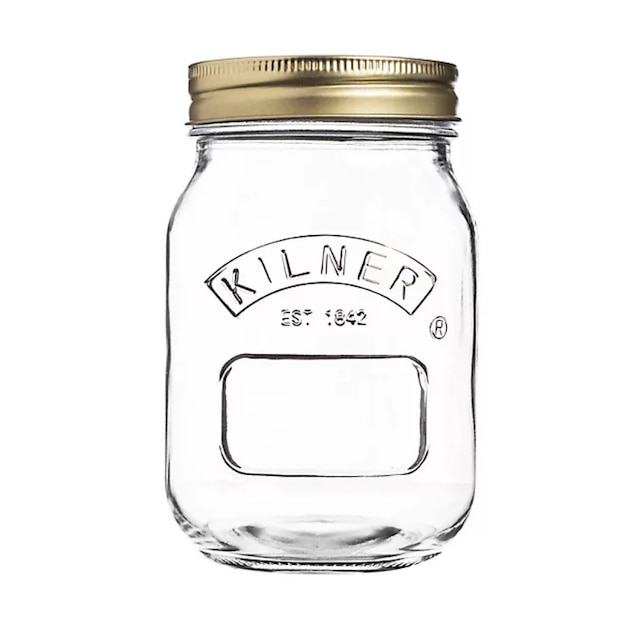 Set of four Kilner 0.5L jars 