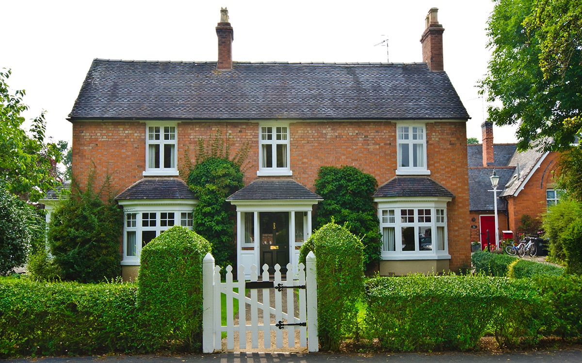 Symmetrical front garden