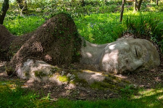 The 'Mud Maid' sculpture at The Lost Gardens of Heligan