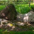 The 'Mud Maid' sculpture at The Lost Gardens of Heligan