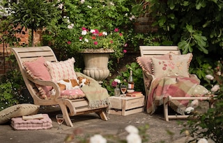 Deck chairs with Susie Watson Designs cushions 