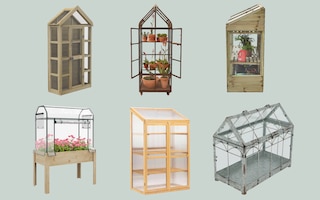 Collage of the best mini greenhouses