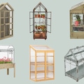 Collage of the best mini greenhouses 