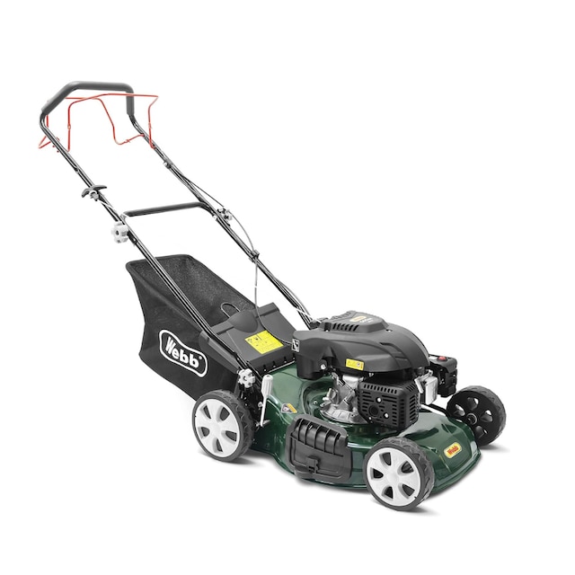 Webb WER460SP 18"/46cm self-propelled rotary petrol lawn mower