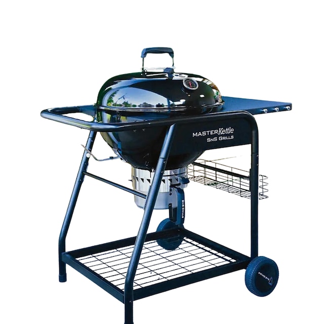 SNS Grills Master Kettle Charcoal BBQ Plus Smoker