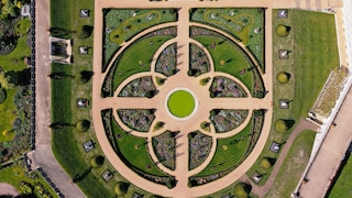 The newly redesigned Venus Garden from above at Windsor Castle in the shape of flower petals