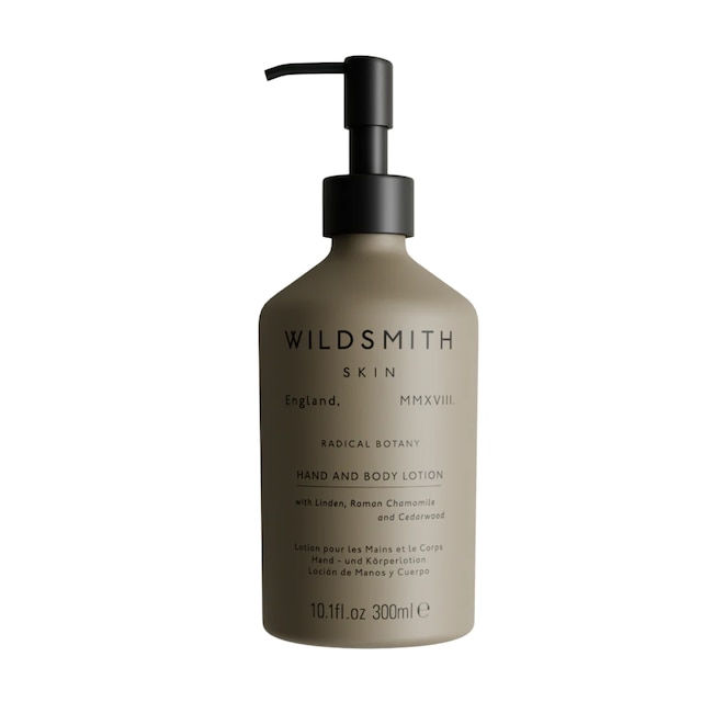 Wildsmith Skin Hand and Body Lotion pictured on a white background